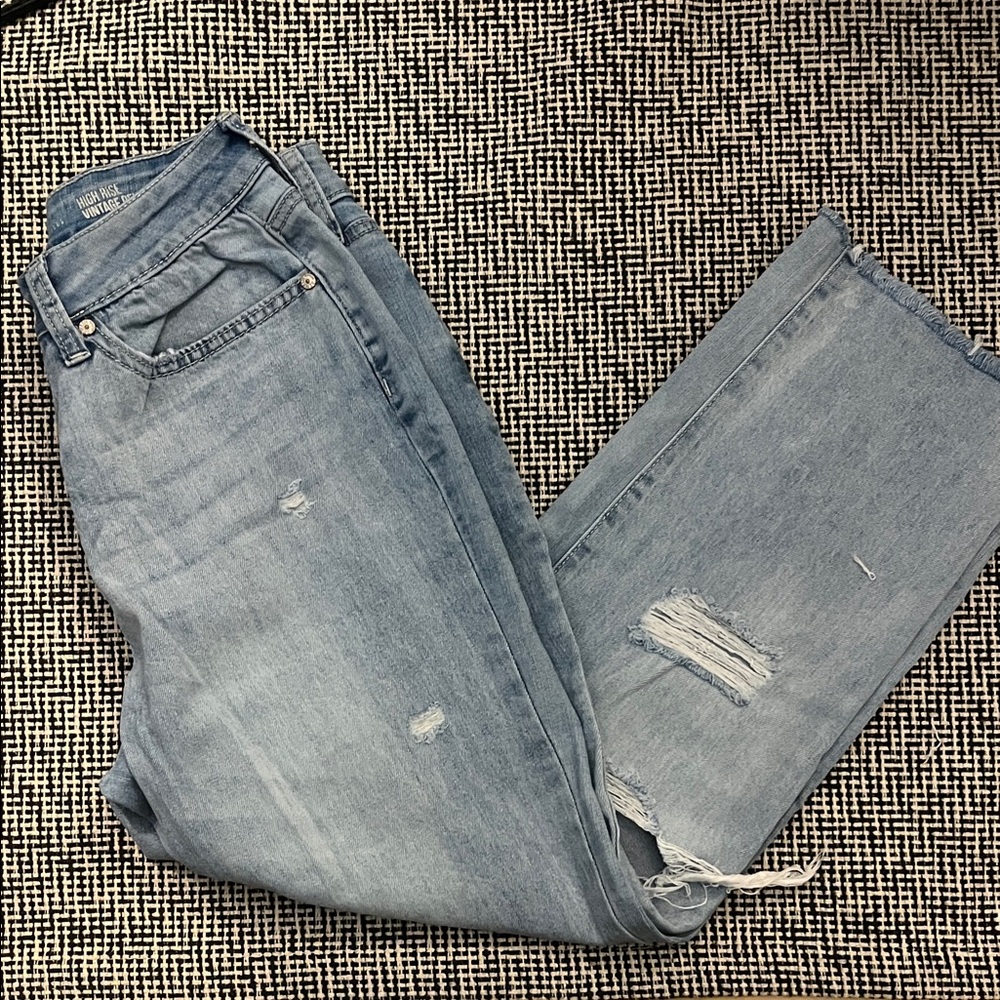 Rewash Light Blue Straight Leg Jeans